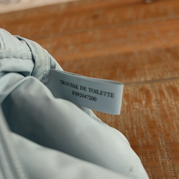 Christian Dior Perfume Vintage Gift Bag Make Up Bag Blue Small Designer - Picture 10 of 13